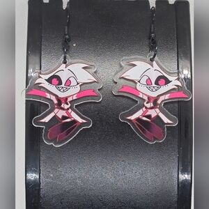 ANGEL DUST - Hazbin Hotel Inspired Dangle Earrings! Handmade! Hypo-Allergenic